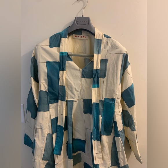 Marni Colour Block Tie Neck Blouse - Picture 4 of 7